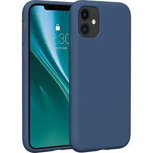 Silicone Case for iPhone 11 by Etteri — dark blue, soft protective cover