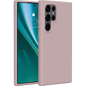 Silikona maciņš Etteri priekš Samsung Galaxy S24 Ultra, gaiši rozā
