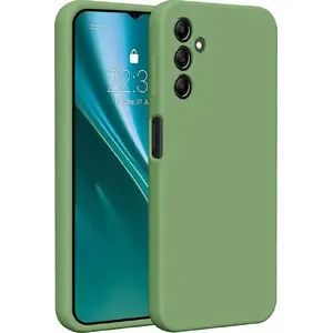 Silikona maciņš Etteri priekš Samsung Galaxy A14 — gaiši zaļš