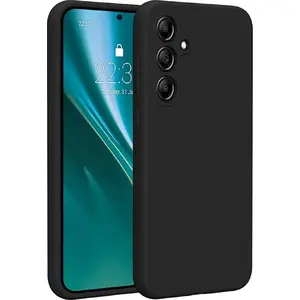Silikona maciņš Etteri priekš Samsung Galaxy A35 5G — melns
