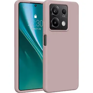 Силиконовый чехол Etteri для Xiaomi Redmi Note 13 5G, светло-розовый