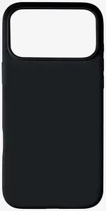 Protective silicone case Pomologic CoverCase for iPhone 17 Pro Max compatible with MagSafe, black