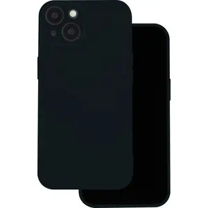Silicone phone case for Samsung Galaxy M35 5G, black, soft protective cover