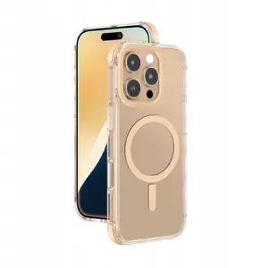 Amazingthing silikona Omni Mag maciņš iPhone 16 Pro — rozā zelta