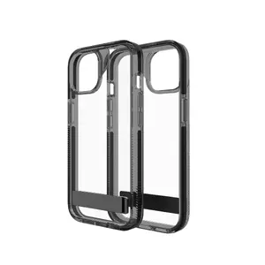 Protective Kickstand Case ZAGG Santa Cruz for iPhone 16e/15/14/13, 6.1" — Graphene/Plastic, Black