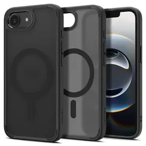 Чехол Spigen Crystal Hybrid (MagFit) для Apple iPhone 16e — PC+TPU, для 6.1" (Frost Black)