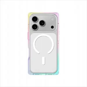 Чехол Amazingthing Omni для iPhone 17 Pro Max совместимый с MagSafe — прозрачный радужный