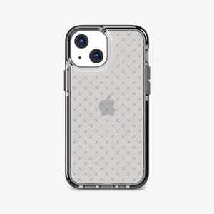 Mobile phone case Tech21 Evo Check for iPhone 13 mini, cover, 5.4" screen, black/transparent