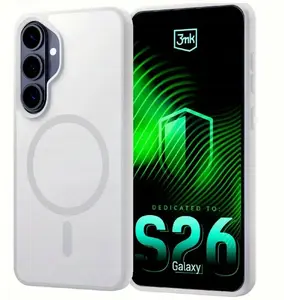 Aizsargmaciņš MagCase priekš Samsung Galaxy S26+ no 3MK — Smoke MagCase White