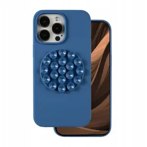 Чехол Etteri Silicone Stick для iPhone 16 Pro 6,3" синий