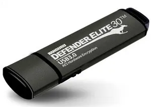 USB-накопитель iStorage Defender Elite30 64 ГБ — USB 3.2 Gen 1 Type-A, 256‑бит AES (XTS), FIPS 197, TAA