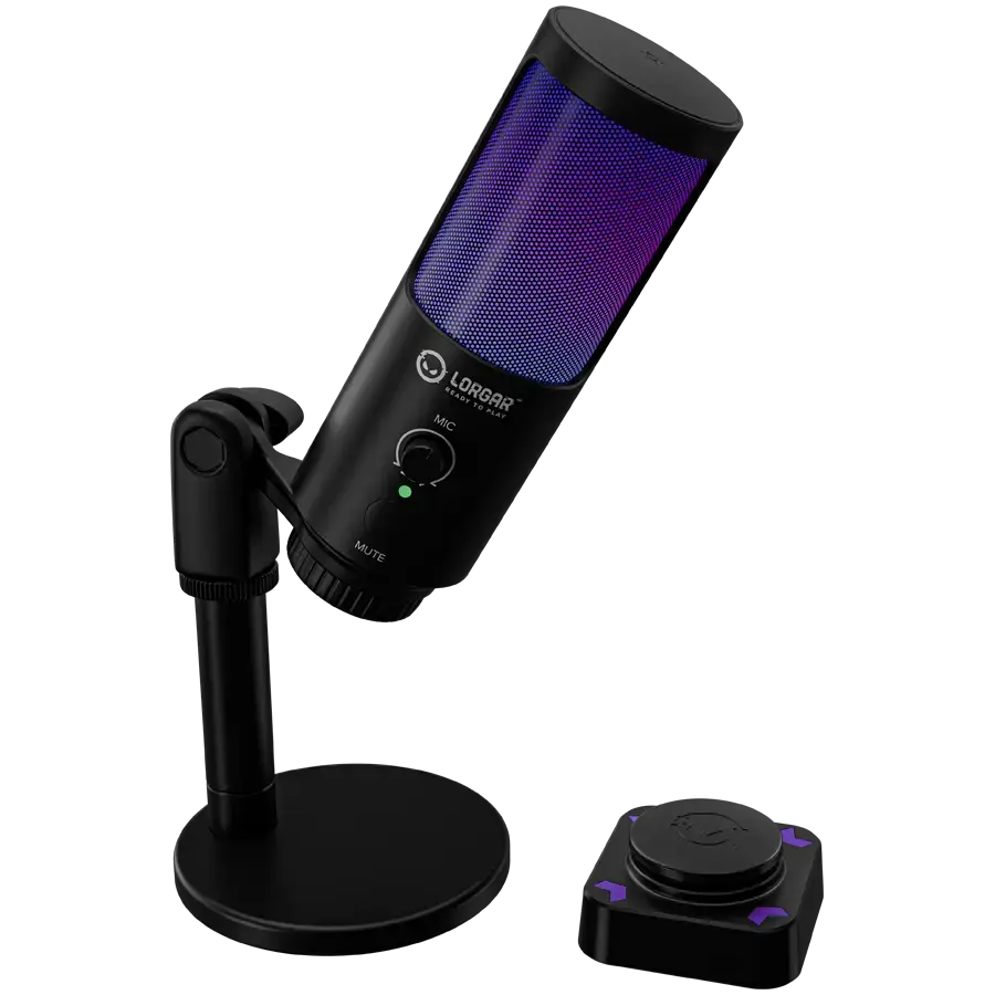 LORGAR SMP40 микрофон с RGB и кнопкой отключения Photo 2