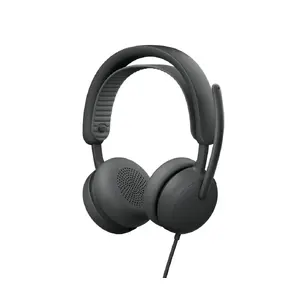 Vadu austiņu komplekts Logitech Zone Wired 2 — supraaurāls, 20–20000 Hz, kabelis 1.9 m, grafīta