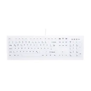 Клавиатура Contour Active Key ClassicClean силиконовый чехол для полноразмерной (100%) немецкой, RF Wireless, белый