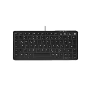 Промышленная мини-клавиатура Contour Active Key IP68 проводная USB 82 клавиши ножничные DE черная