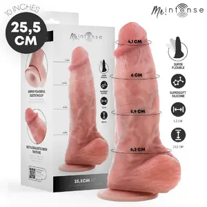 Silicone Dildo MR. INTENSE DILDOS Spencer — 25.5 cm length, 6.2 cm diameter