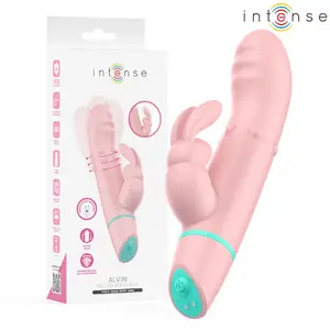 Vibrators INTENSE HIGH TECH ALVIN — truša stimulators ar ripojošu vibrāciju un oscilāciju