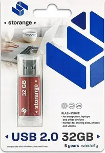USB-накопитель Storange 32 ГБ Basic USB 2.0 красный