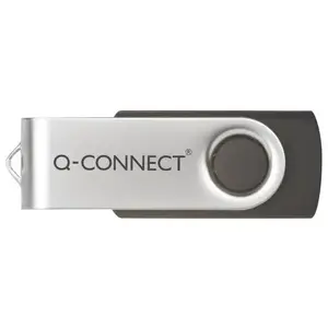 USB flash drive Q-Connect KF76970 32 GB USB Type-A 2.0 swivel, Black/Silver