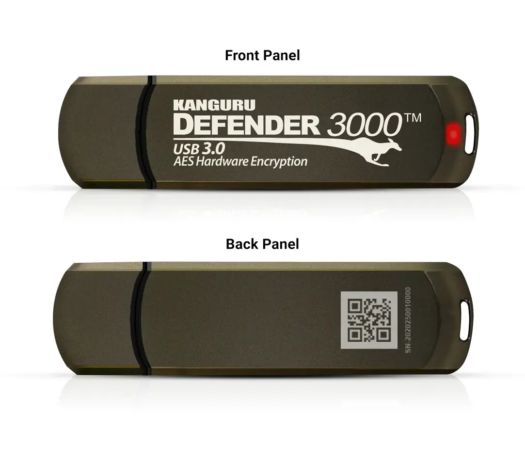 iStorage Kanguru Defender 3000 — 32 ГБ защищённая флешка Photo 2