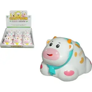 Wind-up toy animal Swede — cow figurine (manual wind-up mechanical toy)