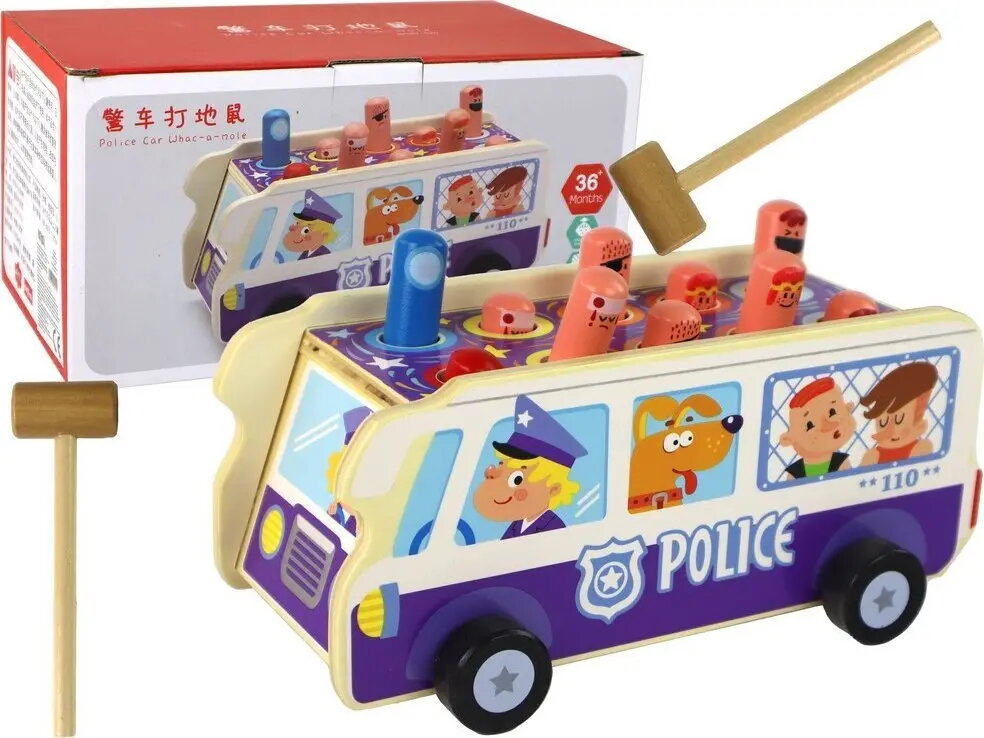 Koka veiklības spēle LEANToys — Policijas