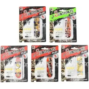 Finger skateboard Skleplolki 9 cm mix — miniature wooden trick board for fingerboarding