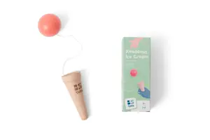 Kendama BS Toys Kendama Ice Cream – wooden skill toy, recommended age 6+