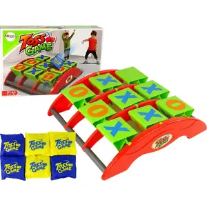 LEANToys настольная игра на ловкость Крестики-нолики с метанием в мишень – портативная игра навыков