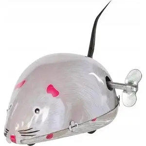 Mechanical wind-up metal mouse KeyCraft model 618793, collectible desk toy