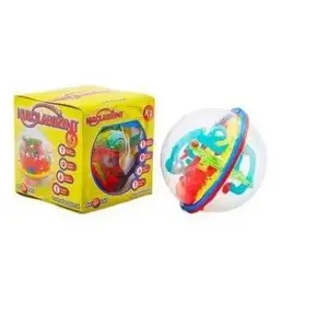 Wooden Ball Maze toy Art and Play K-1, yellow