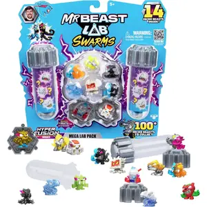 Usorteret MR.BEAST LAB SWARMS FUSION 14 PK — набор из 14 коллекционных фигурок