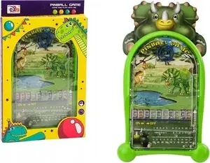 LEANToys Pinball Dexterity Game Dino Stand Green — tabletop pinball for children