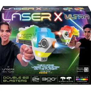 Toy blaster Ultra-Pro Laser X Ultra Blaster To Blaster — shooting range 60 m, multicolour, age 6+, weight 610 g
