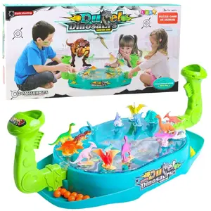 Настольная игра LEANToys 25181 — запуск мячей и сбивание динозавров