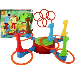 Настольная игра на ловкость LEANToys «Dinozaury Ringi 360» — игра для метания колец, модель 16953