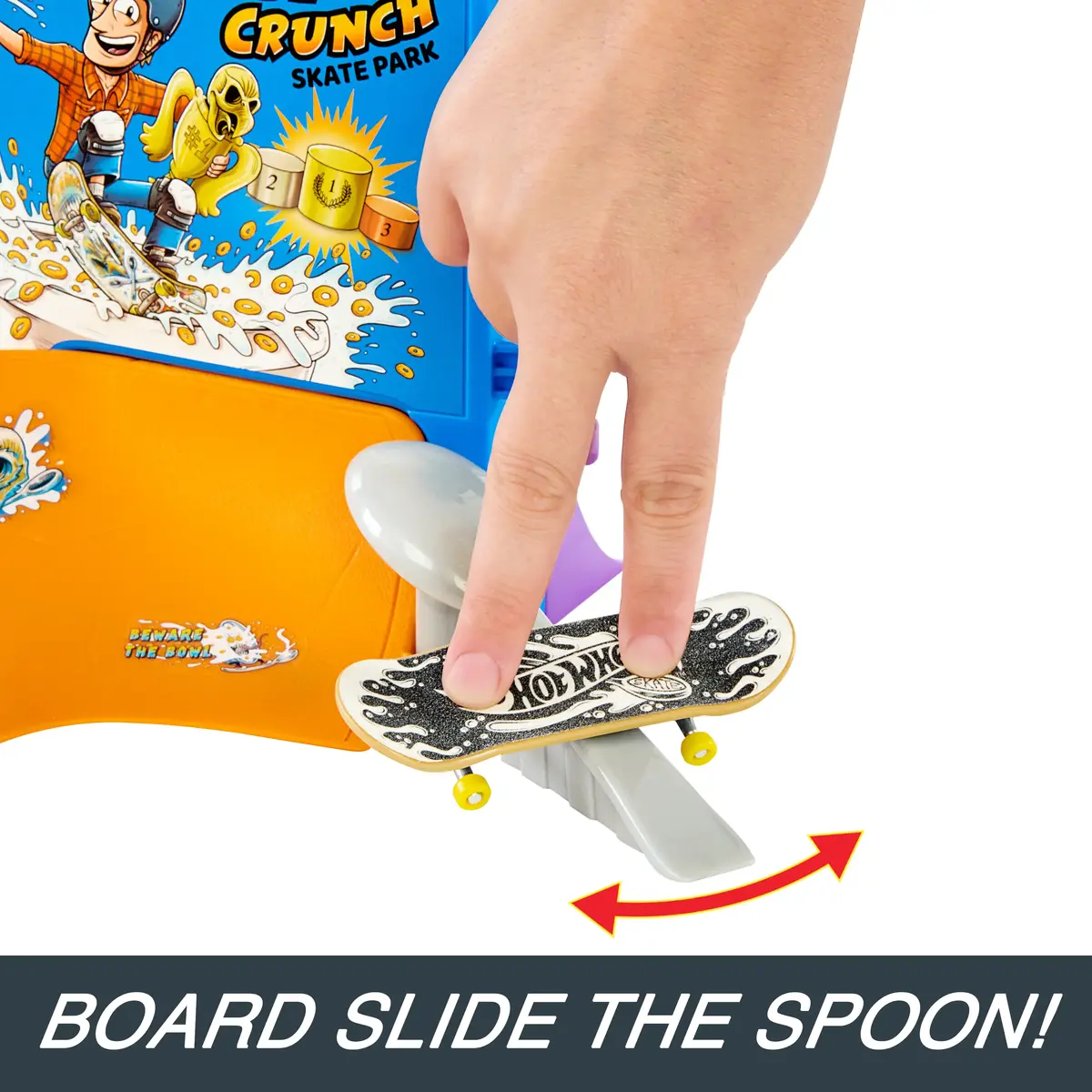 Spinmaster Tony Hawk Cereal Skate Bowl Fingerboard Set Photo 10