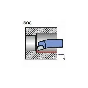 Pafana NNWA 1010 S20 NOZ TOK.ISO 8 R — toolholder/lathe turning insert holder, ISO 8 mounting