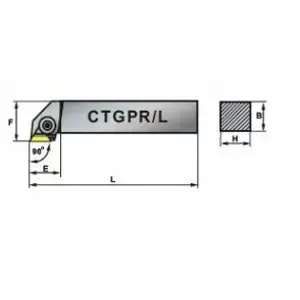 Pafana cutting insert NOZ TOK SKL.CTGPR 2525-16, indexable lathe tool insert CTGPR2525-16