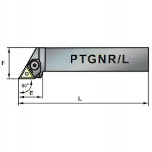 Cutting Insert Pafana PTGNR2020-16 – indexable turning insert, external turning holder fit