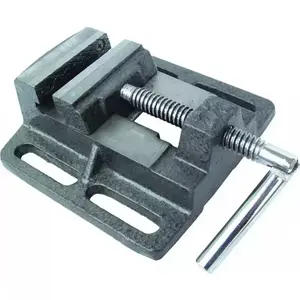 Bench vise Dedra 1298 — bench-mounted metal vise, single piece