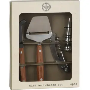 Wine and Cheese Accessories Set 4-piece by Aptel