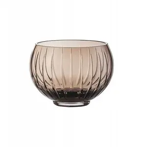 Vase small ZWIESEL Signum Smoky Brown — decorative glass vase, compact size