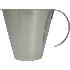 Measuring Beaker MULTI 1 L, Stainless Steel Conical Ø15×13.1 cm with Graduations, 1 pc