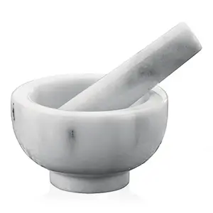 Mortar & Pestle Küchenprofi Mörser Marmor Grey Marble, Ø 9.7 cm, H 49 mm