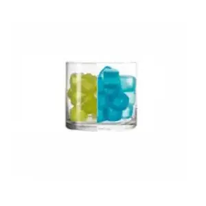 Glassware set LEONARDO Fresco Blue — cube shape, blue, pack of 18, CE certified