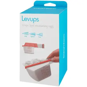 Мерный стакан Dreamfarm Levups Red/Clear — 250 мл с делениями, пластик, пригоден для посудомоечной машины