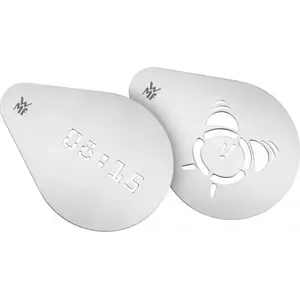 Template Wake Up Barista by WMF — stencil for latte art and coffee decoration