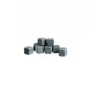 Glassware LEONARDO Spiritii Stone Grey cube-shaped set — 8 pieces, stone material