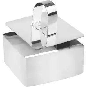 ORION food shaping ring, universal square mold for forming dishes, model 120005
